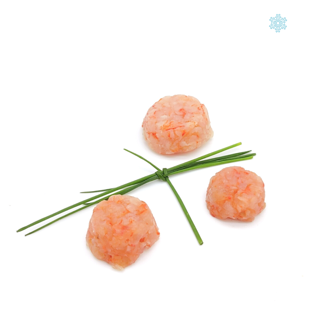 Mini Tartare 25g di gambero rosso abbattute -40°